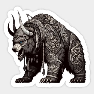 Norse Mythology Viking Warrior Bear Berserker Sticker